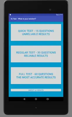 IQ Test- What is your wisdom? android App screenshot 15